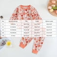 thumbnail image 4 of Karoyedx Toddler Girl Clothes Spring Toddler Baby Girl Outfit Clothes Fall Winter Full Floral Print Long Sleeve Sweatshirt Pullover Top and Pants Set Orange Size,6-12 Months, 4 of 5