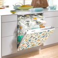 thumbnail image 2 of Yayeee Magnetic Dishwasher Cover for The Front Decoration Home Kitchen Machine Sticker Protector, Cute Animals, 2 of 6