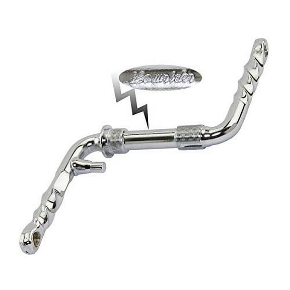 Lowrider Twisted One/Piece Crank 4 1/2" (115mm) Chrome. for Bicycles, Bikes Bikes, BMX, trikes