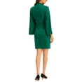 thumbnail image 3 of INSPIRE CHIC Pencil Dress for Women Business Split Sleeve Slim Fit Mini Bodycon Dress S Green, 3 of 5