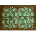 thumbnail image 1 of Ahgly Company Indoor Rectangle Oriental Turquoise Blue Industrial Area Rugs, 8' x 10', 1 of 4