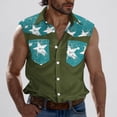 thumbnail image 2 of Otaozi Sleeveless Tank Tops For Men Beach Mens Tops Plus Size Clearance Sale Dressy Spring Tops For Men 2025 Boho 50/50 Polyester Cotton Blend T Shirts Mens Tall Deals Spring, 2 of 5