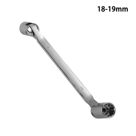 

BAMILL 12 Point Double Head Socket Wrench Flexible Head Swivel-Socket Wrench 180 Degree