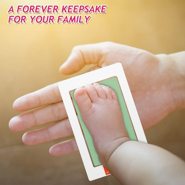 Tampon encreur Clean Touch Empreinte de main et empreinte de pied de bébé  nouveau-né Kit d'impression de patte d'animal domestique Sans encre Tampon