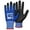 Blue, variant on KAYGO Safety Work Gloves MicroFoam Nitrile Coated, 3 Pairs KG18NB, Seamless Knit Nylon Glove with full fingers Touchscreen, Ideal for Automotive, Warehouse, Construction, Gray, L
