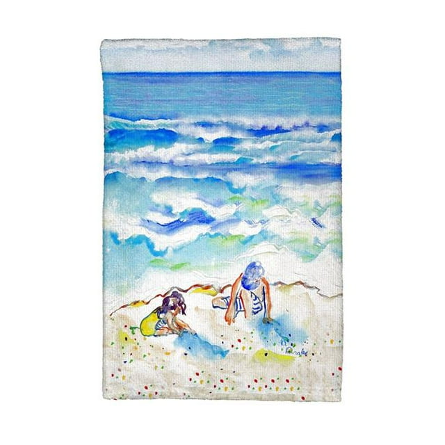 Betsy Drake KT846 Playing in the Sand Kitchen Towel