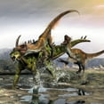 thumbnail image 2 of A Gigantspinosaurus is attacked by a pair of Utahraptors Poster Print by Kurt Miller/Stocktrek Images, 2 of 2