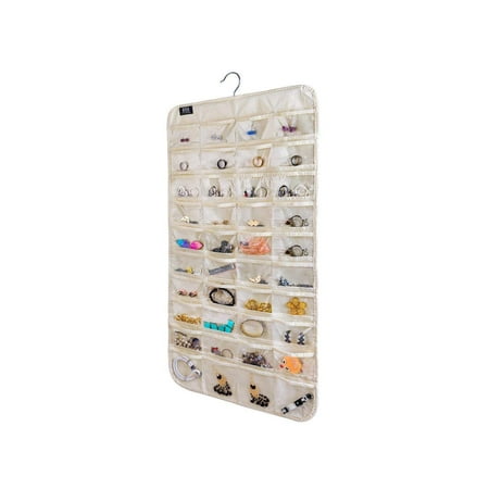 BB Brotrade HJO80 Hanging Jewelry Organizer,80 Pocket, Beige, Size No Size