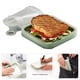 thumbnail image 1 of Inteprter Fiambrera, contenedor para sándwich, caja portátil reutilizable de silicona para sándwich, contenedor compacto de almacenamiento de Mostrada, 1 of 4