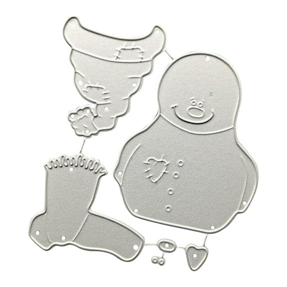 putnchl Christmas Cartoon Snowman Metal Cut Dies Stencils For Scrapbooking Stamp/Photo Album Decorative Embossing DIY Paper Cards