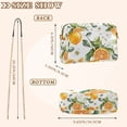 thumbnail image 4 of FORMRS Women Crossbody Purse with Chain Strap Vegan Leather Shoulder Handbag, Orange Watercolor Bees, 4 of 7