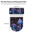 thumbnail image 4 of Suhoaziia Psychedelic Trippy Mushroom Toilet Seat and Tank Lid Covers Universal Fit Stain Resistant Toilet Lid Cover Round Keep Toilet Tank Clean Bathroom Accessory Set, 4 of 5