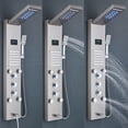 thumbnail image 2 of Shower Panel Tower System LED Brushed Rain&Waterfall Massage Jet Sprayer Tap, 2 of 14