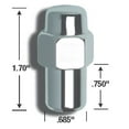 thumbnail image 4 of Gorilla Lug Nut 73137CRB Cragar Mag; 12 Millimeter X 1.5 Thread Size; 1.7 Inch Overall Length; 13/16 Inch Hex Size; Chrome Plated; Steel; Pack Of 4 With Bagged Packaging, 4 of 5