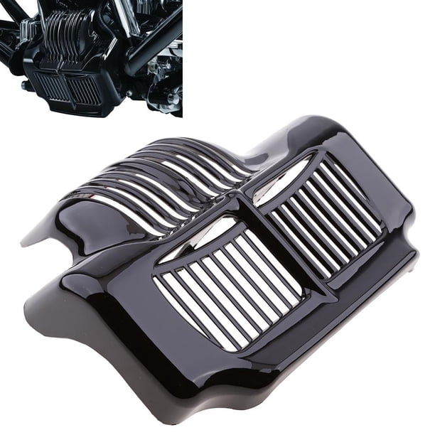 1 PC. Cubierta del enfriador de aceite de alto rendimiento, repuesto para motocicletas Touring - Selección de colores Negro Macarena Cubierta del enfriador de aceite del motor
