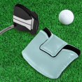thumbnail image 5 of Haosy Mint Blue Golf Mallet Putter Cover Strong Magnetic Leather Golf Club Headcover Closure, 5 of 7
