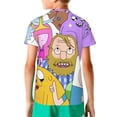 thumbnail image 2 of Adventure Time Kids' Short Sleeve T-Shirt Print Tee Shirts For Boys & Girls Summer Casual Wear Fashion Top Blouse Medium, 2 of 9