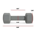 thumbnail image 6 of CAP Barbell 10lb Neoprene Dipped Dumbbell, Gray, Single, 6 of 7