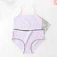 thumbnail image 2 of Girls Two Piece Swimsuits Bikini Set Spaghetti Straps Color Block Teen Girl Swimwear 7-14 Years, 2 of 4