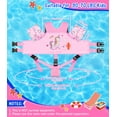 thumbnail image 2 of MoKo Kids Swim Vest for 13-30lbs/30-70lbs, Children Pool Floaties Vest with Crotch Strap and Whistle, Pink Donut Unicorn, 2 of 7