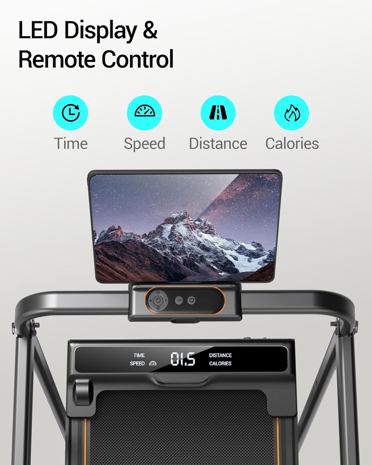 3-in-1 Walking Pad Treadmill with Handles 2.5HP Walking Pad with 12% Incline Quiet Portable Folding Treadmill for Home Office 330LBS Weight Capacity with Remote Control