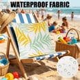thumbnail image 7 of BingTong Tropical Palm Leaf Throw Pillow Cover, Summer Botanical Print Square Outdoor Cushion Slip, Zippered Weather Resistant Decorative Pillow Case for Patio, Beach & Poolside A, 7 of 7