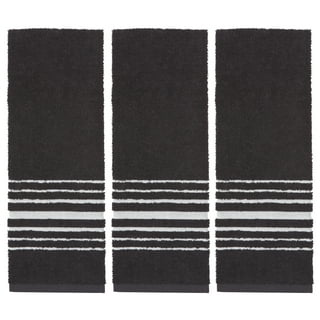 Now Designs Extra Large Wovern Cotton Kitchen Dish Towels Black Set of 3,  Set of 3 - Fry's Food Stores