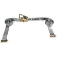 thumbnail image 2 of US Cargo Control Sliding E Track Ratchet Strap - 2-Inch x 16-Foot Gray E Track Strap - Spring E Fittings - Quickly Secure Cargo To An Enclosed Van Trailer - 1,467 Pound Working Load Limit, 2 of 5