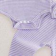 thumbnail image 5 of CAUYDY 3M 6M 9M 1T 2T Infant Girl Bodysuit Set Baby Girls Long Sleeved Romper Preemie Fall Winter Clothes Toddler Suits Sizes 12-18 Months,Purple, 5 of 7