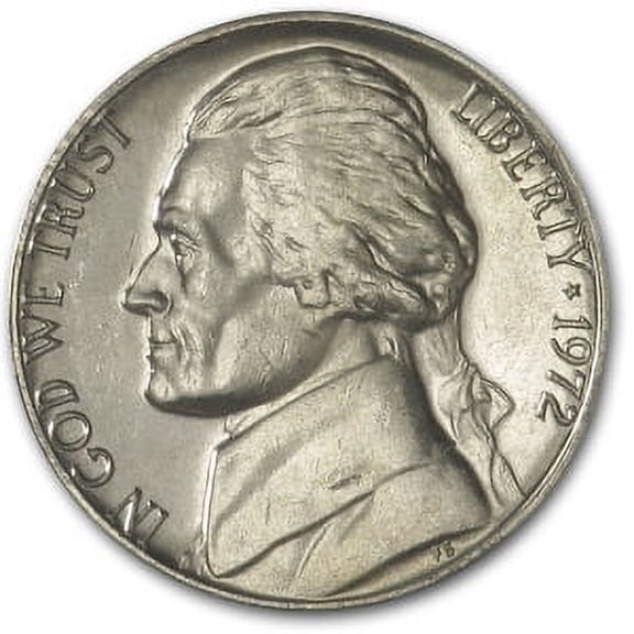 1972 Jefferson Nickel BU