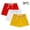 A Red, variant on DJDLJWCJ 3-Pack Cotton Girls Shorts Casual Elastic Waisted Baggy Shorts Lightweight Comfortable Shorts Breathable Summer Shorts Multipack B Red Size 4T