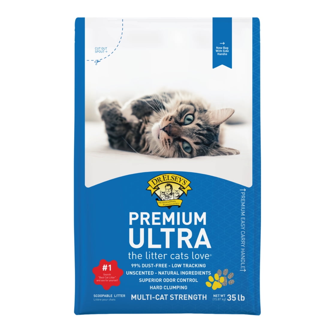 Dr. Elsey's Premium Ultra Unscented Clumping Clay Cat Litter 35 lb. Bag