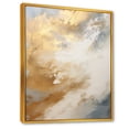 thumbnail image 2 of Designart "Subdued Snow Blossoms I" Abstract Shapes Floater Framed Wall Decor, 2 of 5