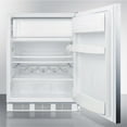 thumbnail image 3 of ADA compliant built-in undercounter all-refrigerator for residential use, auto defrost with stainless steel wrapped door, horizontal handle, and white cabinet, 3 of 4