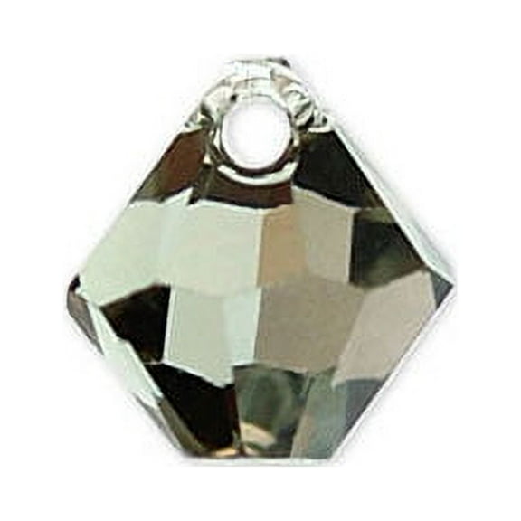 Swarovski Bicone Drop Top Drill Crystal Beads Item #6301 Black Diamond Color 6mm Size - 12 Pieces