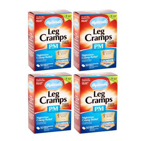 (4 pack) Hyland's Leg Cramps PM Tablets, 50 Ct