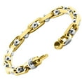 thumbnail image 2 of Pompeii Men's Link 14k Gold (64gram) or Platinum (103gram) 7.5mm Bracelet 8" (,), 2 of 3
