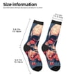thumbnail image 2 of Fuzoiu Skull With Roses And Sunglasses Print Kids Socks For Boys Girls,Grip Crew Socks with Non Slip,Lightweight Stretch Crew Socks,Toddlers Crew Boot Socks, 2 of 5