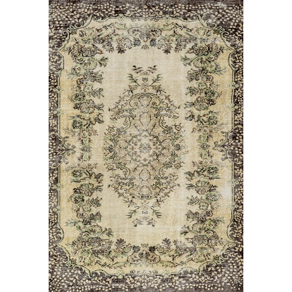 Brown Oriental Area Rugs for Living Room Washable Rugs Boho Moroccan Area Rug Soft Neutral Geometric Bohemian Carpet Distressed Indoor Rug for Bedroom Dining Room Office Foldable Nonslip Rug