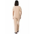 thumbnail image 3 of Fruit of the Loom Women's Soft & Breathable V-Neck Short Sleeve Top & Pajama Pant Set, Sizes S-4X, 3 of 10