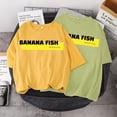 thumbnail image 4 of Banana Fish Ash Lynx Anime Printed Woman T Shirt 2021 Summer Tee Shirt Harajuku Cotton T Shirts Hip Hop Loose Women New T-Shirtspangjing, 4 of 4