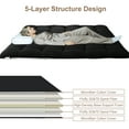 thumbnail image 5 of TEQIN Japanese Floor Mattress Futon Mattress, 4" Thicken Tatami Mat Sleeping Pad Foldable Roll Up Mat Dormitory Pad Floor Lounger Mat,Thick Foldable Tatami Pad For Floor, 5 of 8
