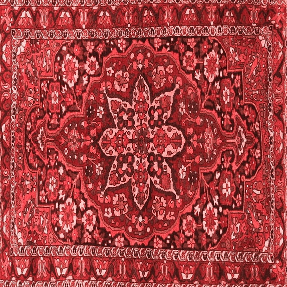 Ahgly Company Indoor Square Persian Red Traditional Area Rugs, 3' Square