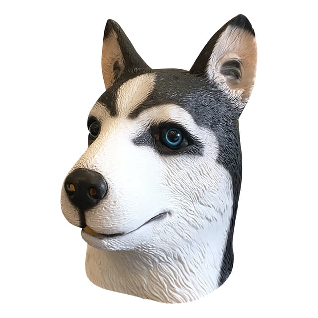 Gorro De Halloween Con Cabeza De Perro, Gorro Con Cabeza De Animal, Gorro De Látex*1 Unidad