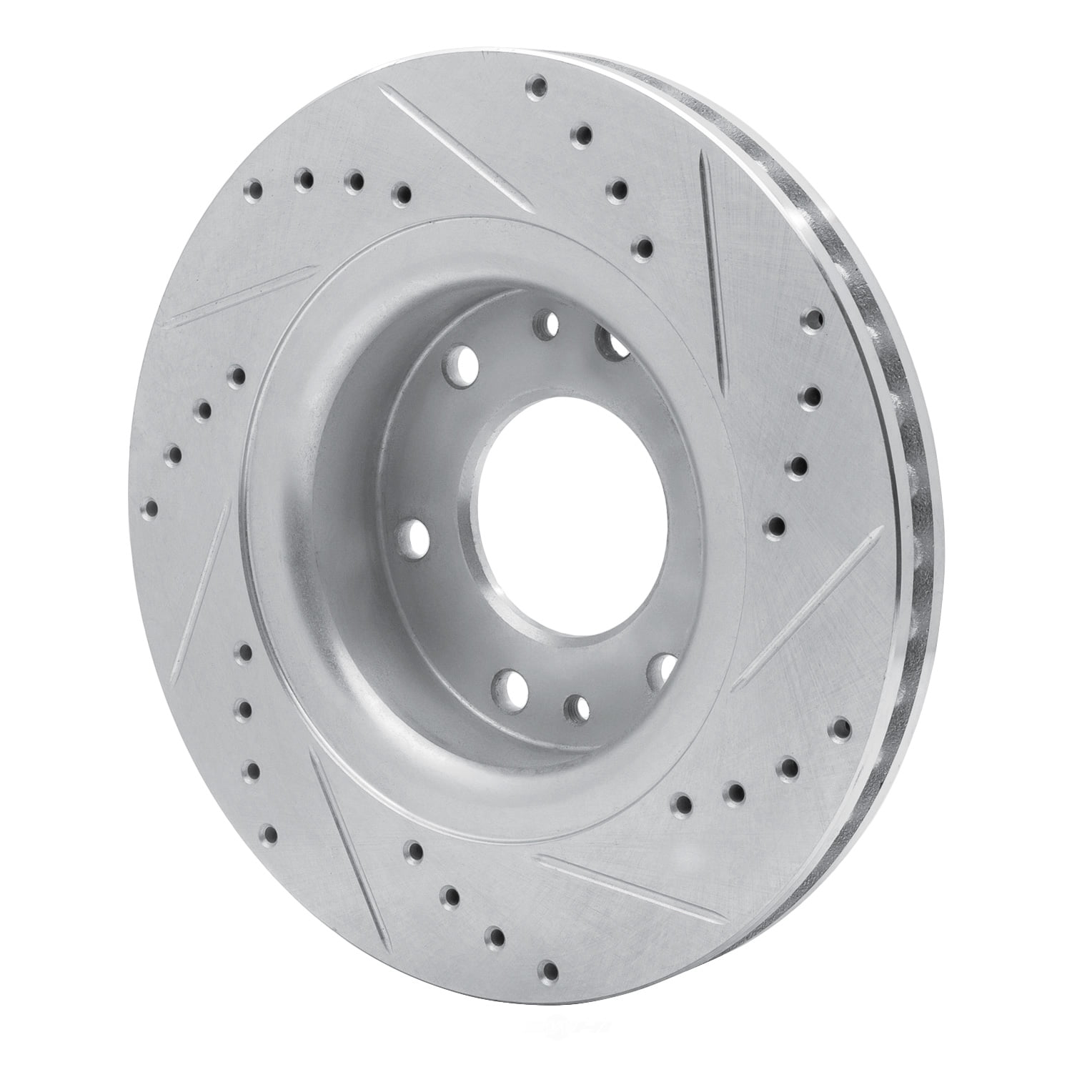 Dynamic Friction Company 631-48052L DFC Brake Rotor - Drilled And Slotted - Silver
