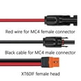 thumbnail image 4 of WINDLAND PVC Solar Panel Cable with Solar XT60 Extension Connectors 12AWG Wire 1015 12AWG Weather Resistant, 4 of 10