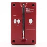 Tivoli Audio PAL BT Bluetooth FM Portable Radio and Speaker - Gen 3 (Red)