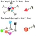 thumbnail image 4 of HATISS 105PCS Wholesale Bulk lots Body Piercing Eyebrow Jewelry Belly Tongue Bar Ring, 4 of 8