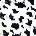 thumbnail image 3 of Lilly Craft Black Cow Print Fleece Fabric 58-60" Wide Sold by the Yard, 3 of 3