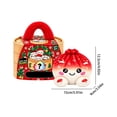 thumbnail image 4 of Christmas New Plush Stuffed Dumpling Squishies Fidget Toy, 2026 New Cute Soft Squeeze Dumpling Plushies, Holiday Collectible Stress Relief Gift with Simulated Bamboo Steamer & Fuzzy Handle, 4 of 4